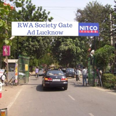 RWA Advertising options in RWA River View Enclave Lucknow, Society Gate Ad company in Lucknow